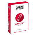 Secura Extra Fun - vroubkované latexové kondomy 48 ks