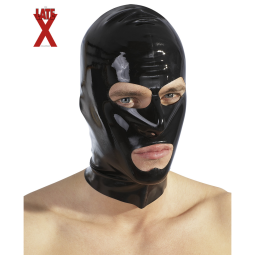 Černá latexová maska s otvory