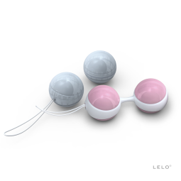 LELO Luna mini růžová/modrá vyjímatelné Venušiny kuličky