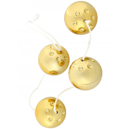 Gold Vibro Balls 4 Venušiny kuličky zlaté