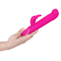 Luxusní voděodolný vibrátor z dvouvrstvého silikonu Vibe Couture - Rabbit Gesture