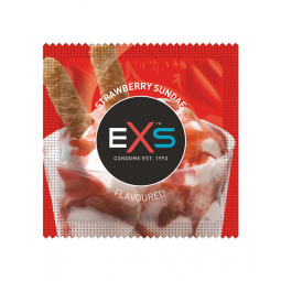 Exs Flavoured Strawberry - kondom s jahodovou příchutí 1ks