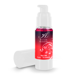 Extase Sensuel Strawberry 30 ml - Hřejivý masážní olej s vůní jahod