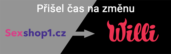 Obrázek s logy sexshop1.cz a willi.cz, kdy došlo ke změně jména eshopu Sexshop1 na Willi