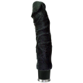 Naturskin Big Vibe - Černý realistický vibrátor větších rozměrů s intenzivní vibrací