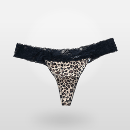 BACI - tanga leopardí vzor s krajkou L