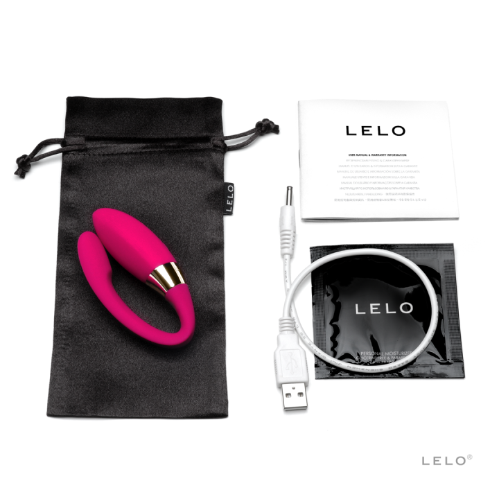 LELO Noa Cerise - Luxusní silikonový masážní vibrátor, 6 vibrací