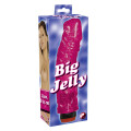 Big Jelly Red - 23 cm dlouhý vibrátor