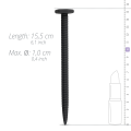 Dilatátor Ribbed Silicone Dilator S - Black