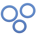 Sada 3 silikonových kroužků s různou velikostí Lust 3 Blue