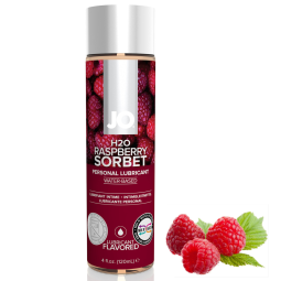 H2O JO Raspberry 120 ml - příchuť malina - Lubrikační gel na vodní bázi