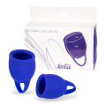 Sada modrých menstruačních kalíšků 15ml a 20ml - Lola games