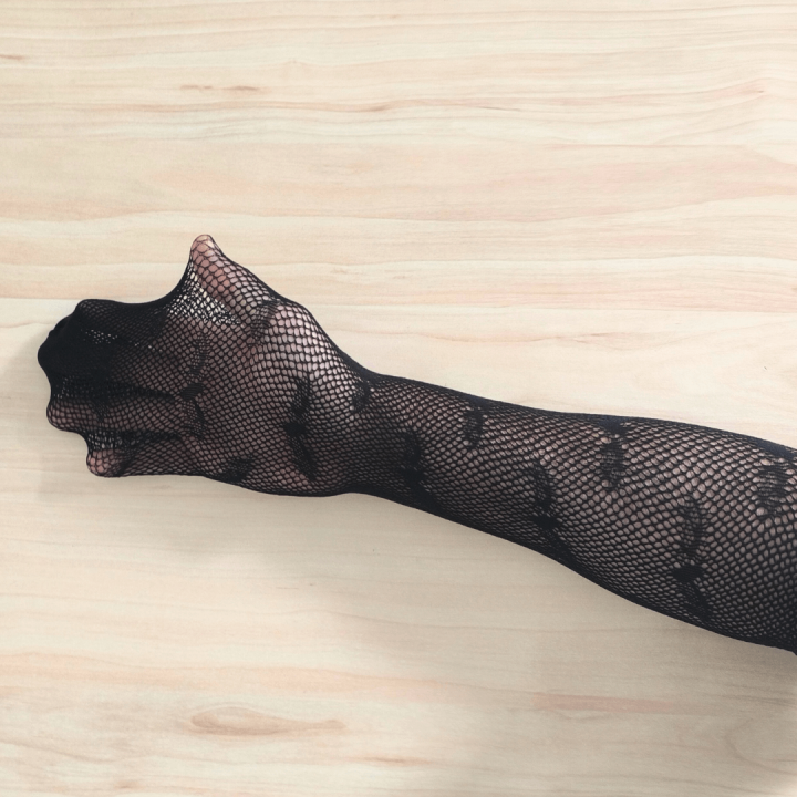 Kixies Síťované punčocháče se vzorem netopýra