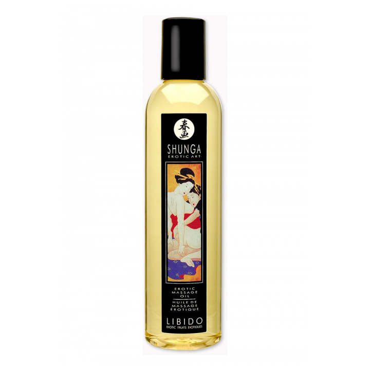 Shunga Libido 250 ml - Erotický masážní olej s vůní exotického ovoce