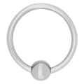 Ocelový kroužek s kuličkou
