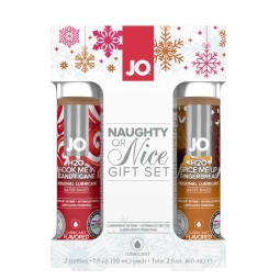 Vánoční set ochucených lubrikantů - System JO Naughty or Nice