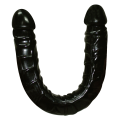Ultra Dong Black - Oboustranný masturbátor větších rozměrů