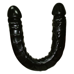 Ultra Dong Black - Oboustranný masturbátor větších rozměrů