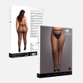 Černé síťované punčocháče plus size Le Désir