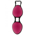 Joyballs Secret fialové silikonové Venušiny kuličky s patentovaným poutkem
