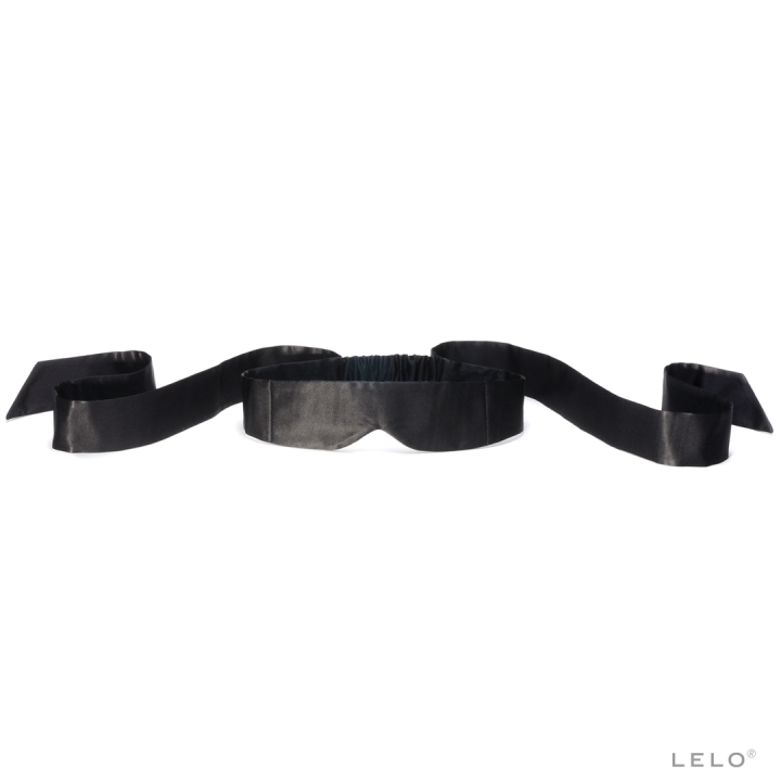 LELO Intima Silk Blindfold Black - Hedvábná páska na oči