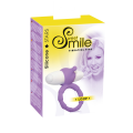 Silikonový erekční kroužek se stimulátorem klitorisu Smile Loop Blue