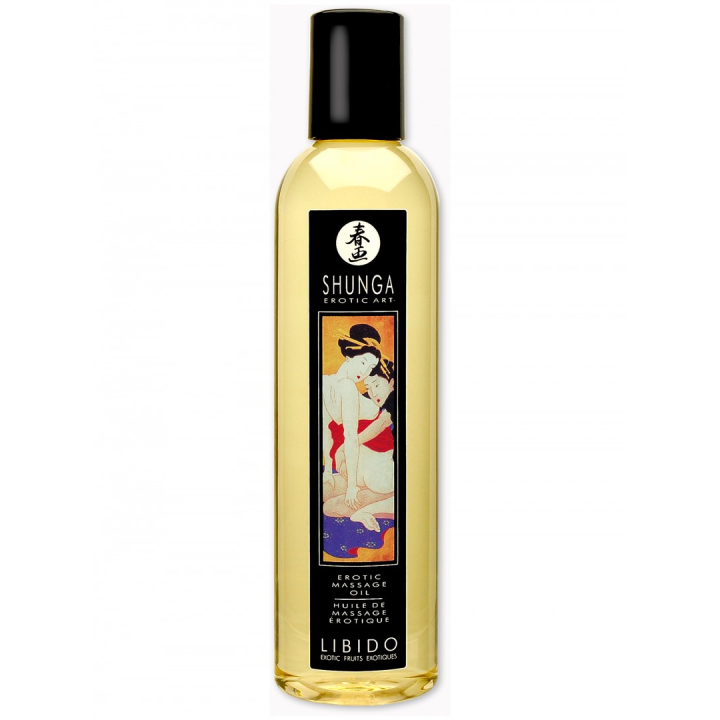 Shunga Libido 250 ml - Erotický masážní olej s vůní exotického ovoce