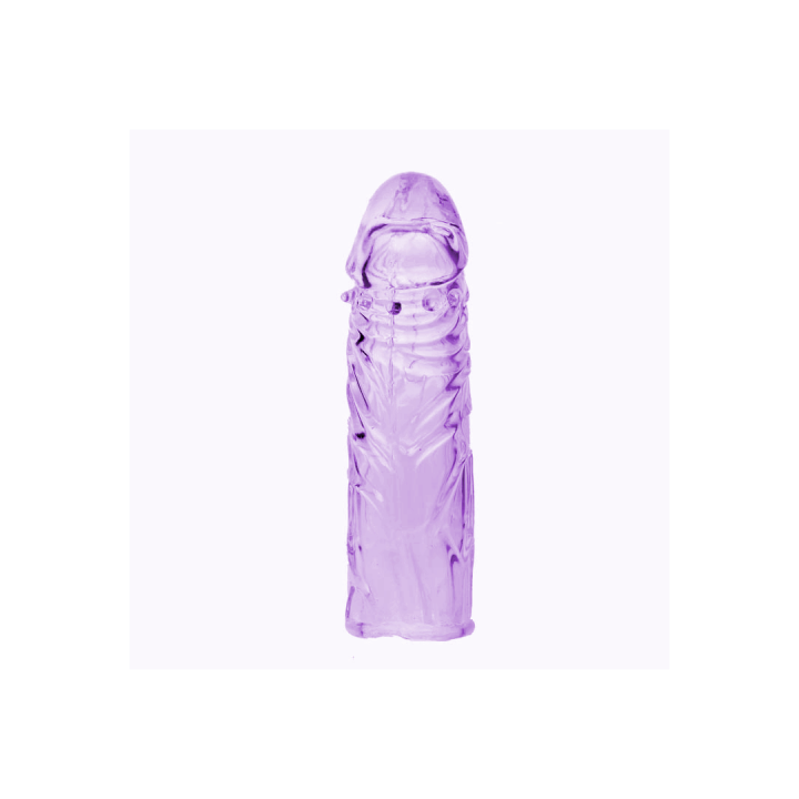 PENIS SLEEVE - Návlek na penis transparentní fialový