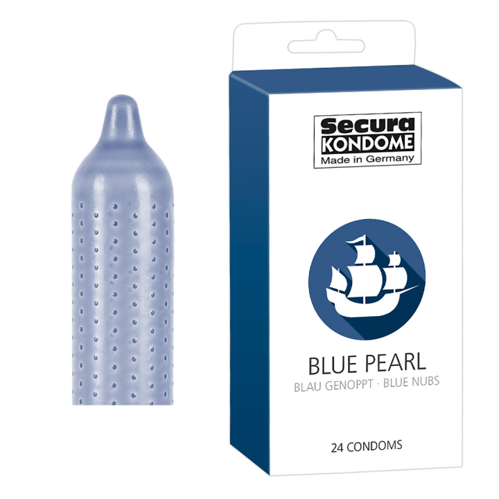Kondomy Secura Blue Pearl 24 ks