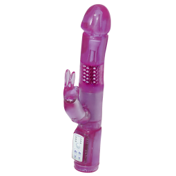 Crazy Rabbit - Multifunkční vodotěsný vibrátor 3 rotace + 3 vibrace + stimulátor klitorisu