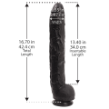 Dick Rambone 43 cm - Umělý penis černý