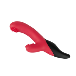 Javida Nubby Vibe rechargeable - červený vibrátor