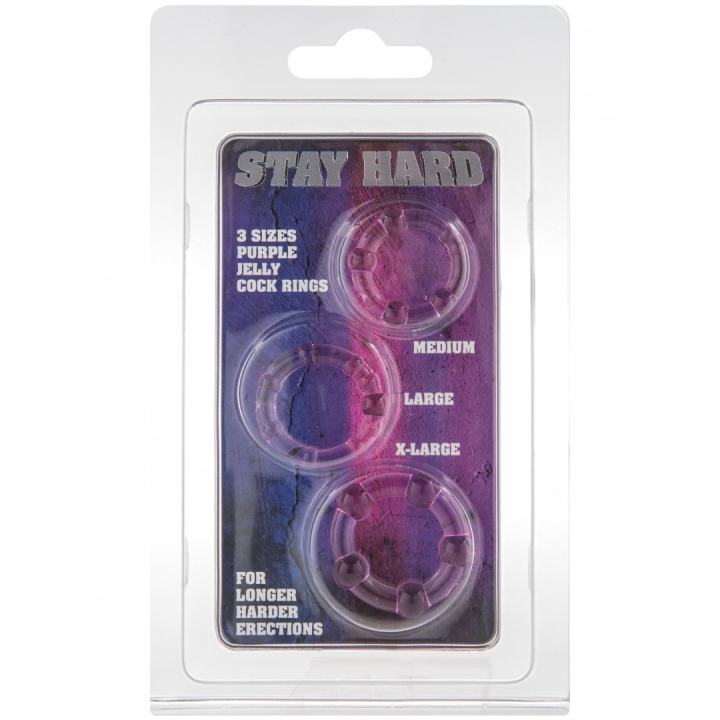 Stay Hard Three Rings - barva transparentní