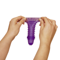 Elastický fialový návlek na penis